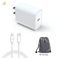 thumbnail image 2 of Fast iPhone Charger, 20W USB Type C Wall Charger with 3.3ft Cable Cord Compatible with iPhone 13 12 11 X, 2 of 7