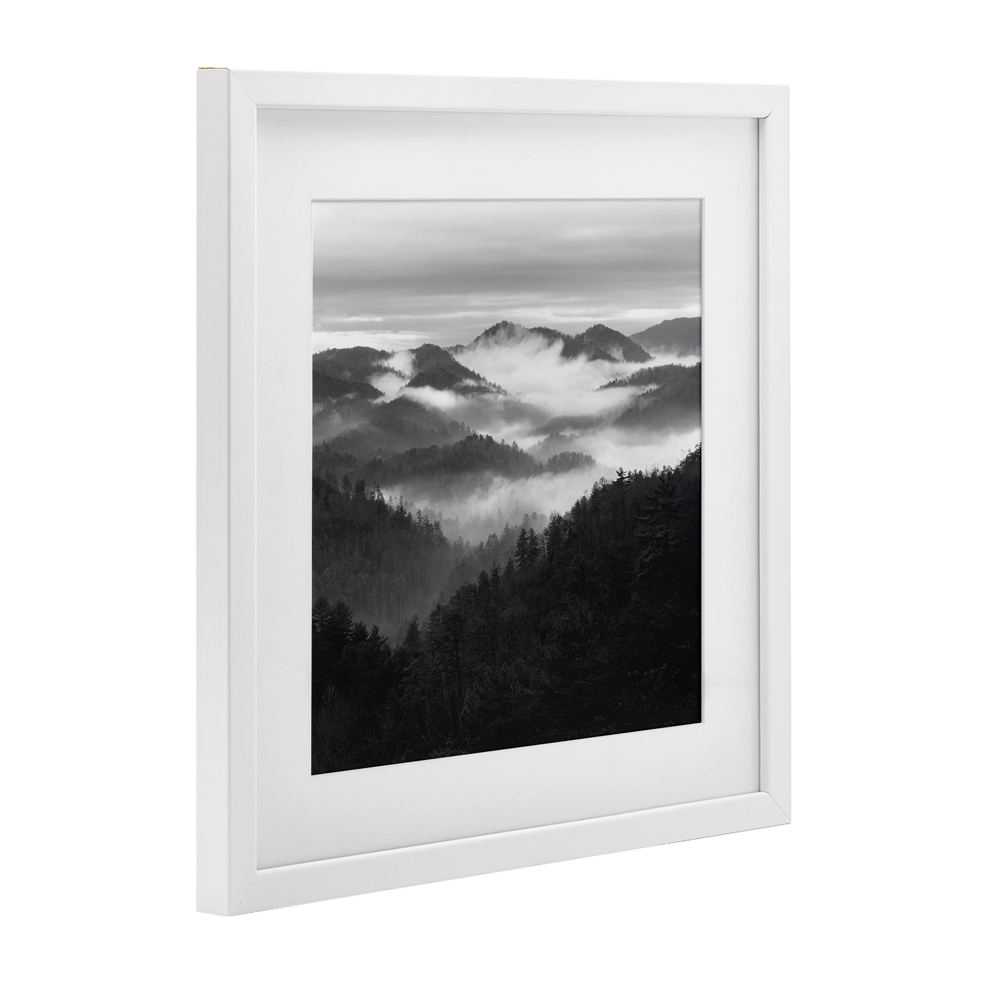 Stupell Industries Smoky Mountains Forest White Framed Print Under Glass, design by Nicholas Bell