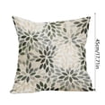 thumbnail image 3 of Floral Block Print Pillow Covers 17.8X17.8 Inch Set Of 1, Vintage Flower Pattern Decorative Throw Pillowcases Outdoor Farmhouse Cushion Covers Fall Rustic Sofa Couch Bed Decor, 3 of 5