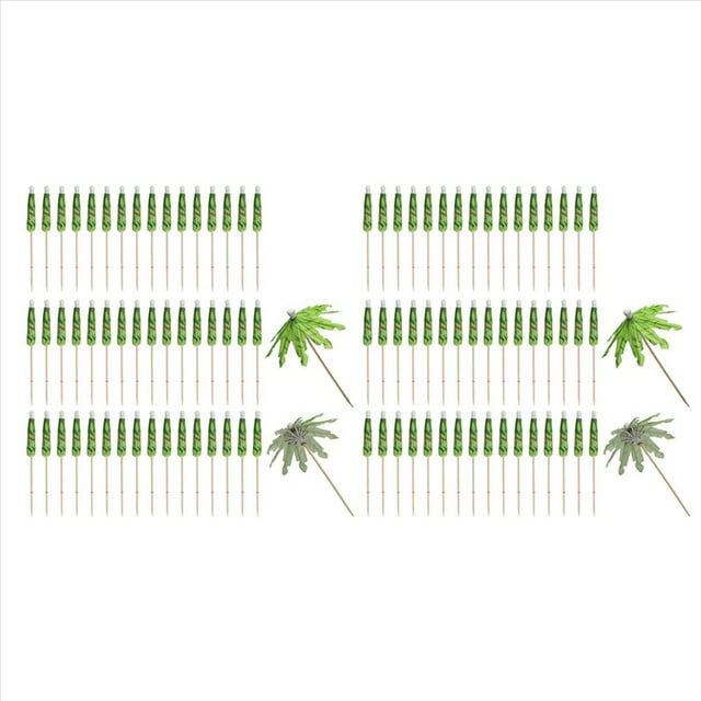100 Piezas de Paraguas para Bebidas, Palillos de Dientes de Paraguas de de , Decoraciones de Paraguas Tropicales para Cupcakes