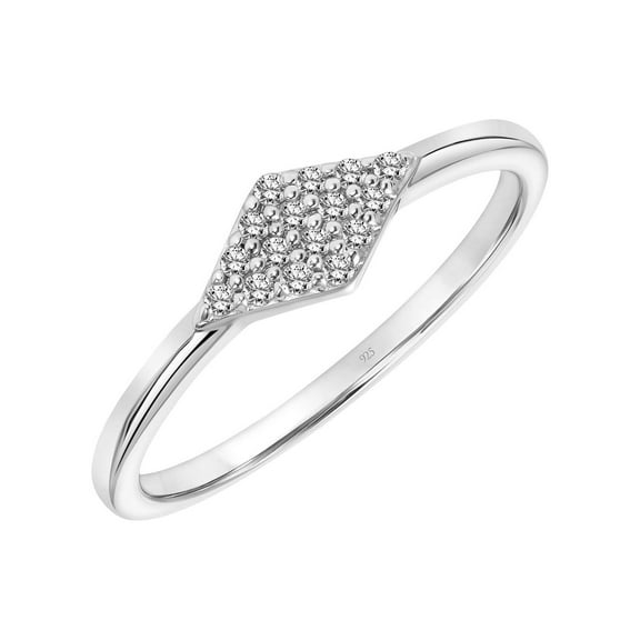 Keepsake 1/10 Carat T.W. Diamond Stacking Ring in Sterling Silver