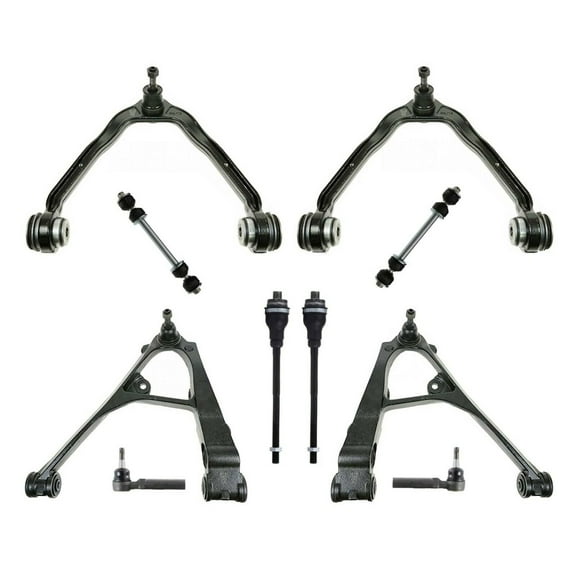 10 Pc Upper & Lower Control Arms Tie Rod Ends Sway Bars Suspension Kit Fits select: 1999-2007 CHEVROLET SILVERADO, 2000-2006 CHEVROLET TAHOE