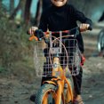thumbnail image 4 of OULII 1Pc Silver Mountain Bike Basket Foldable Side Storage Container Convenient Use, 4 of 4