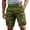 Z6-Army Green, variant on LILIYA Big & Tall Men's Hiking Cargo Shorts Lightweight Multi Pockets Casual Golf Outdoor Work Shorts Elastic Waist Ripstop Summer Shorts