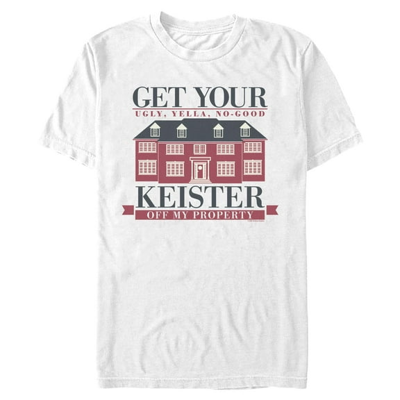 Mens Home Alone Get Your Keister Off My Property T Shirt