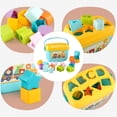 thumbnail image 3 of Juguete clásico de actividades de clasificación de formas de educación temprana, rompecabezas educativo colorido para bebés, bloques de desarrollo par, 3 of 7