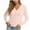 Pink, variant on Blmnix Casual Fall Sweaters for Women Ribbed Boat Neck Hot Pink Cardigan Yoga Tops for Women Long Sleeve Button Down Tops