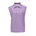 thumbnail image 2 of longantii Mens Tank Tops Casual Distressed Sleeveless Button Shirts Comfort Polo Collared Tops 2026 Loose Fit Workout Muscle Tops Purple XL, 2 of 4