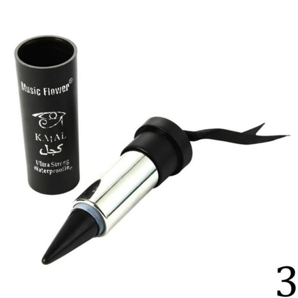 Waterproof Sweat Lasting No Blooming Women Smoky Eyes KAJAL Eyeliner Solid Thick Black Bold Eyes Pencil Liner Gel