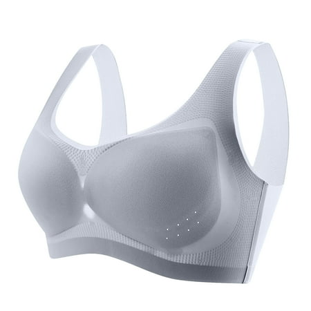 Sports Bras for Women High Impact Workout Yoga Women s Bra Wire Free Underwear One Piece Bra Everyday Underwear Bras Gray L