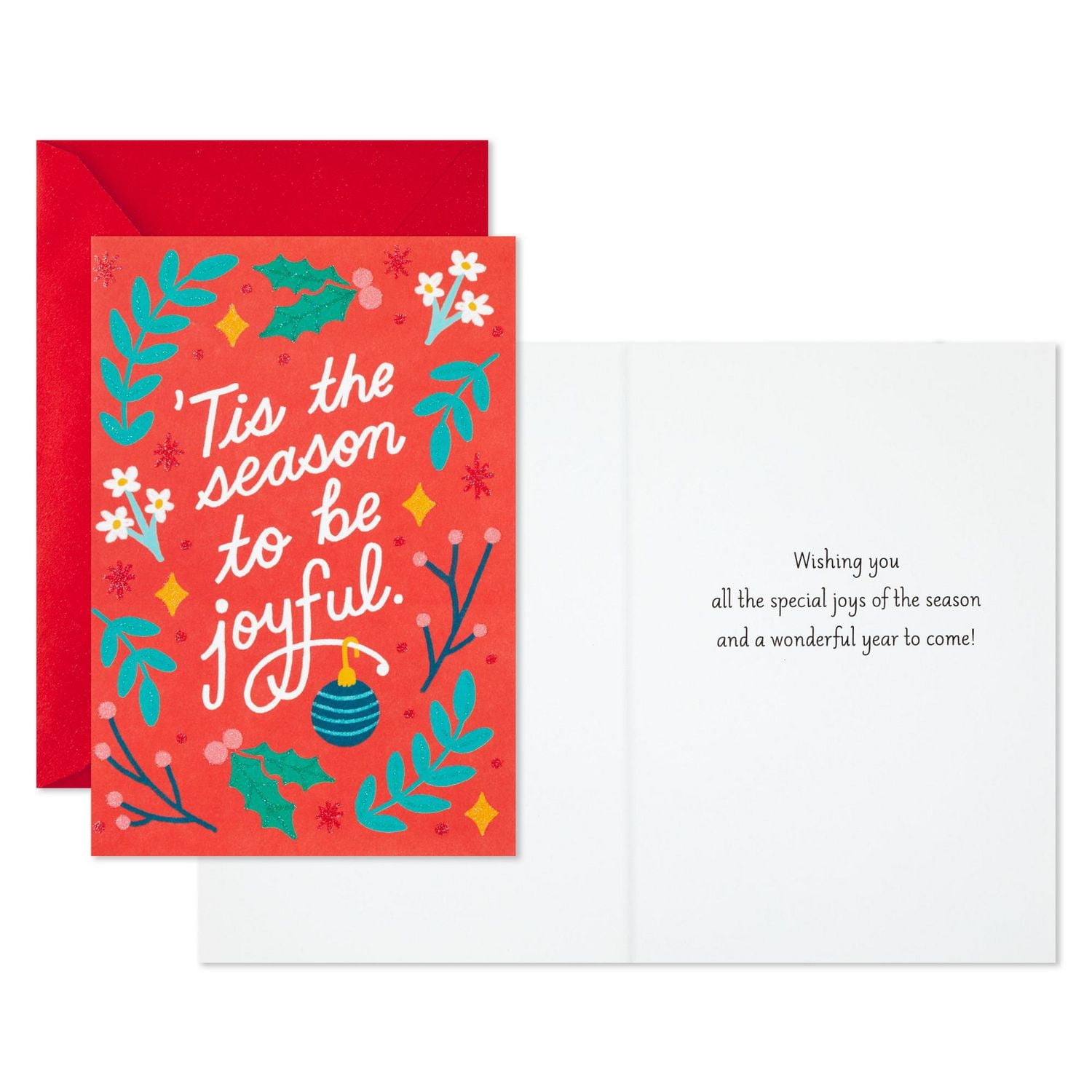 Hallmark Christmas Cards Pack, Joys of the Season (10 Cards With Envelopes)