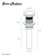 thumbnail image 4 of Swiss Madison Residential Pop up Stainless Steel Sink Drain 1.75 in Matte White, 4 of 4