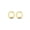 Gold, variant on Open Circle Stud Earrings in 925 Sterling Silver 14K Rose Gold Plated Daily Wear Stud Earrings For Women