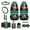 Aztec Tribe Horses, variant on Xixirimido Wolf Forest Galaxy Car Front Seat Covers 12Pcs Set with Steering Wheel &Seat Belt Cover Car Trash Can Armrest Cover Air Vent Bag Rear View Mirror Cover Cup Coasters Kychain