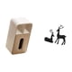 thumbnail image 5 of Elegante Dispensador De Pañuelos De Resina Con Estatua De Ciervo Negro, Soporte Rectangular Multiusos Para Oficina, Sala De Estar, Estudio Y Decoración., 5 of 8