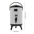 thumbnail image 2 of 2.11Gal/ 2.64Gal / 3.17Gal Stainless Steel Insulated Beverage Dispenser Insulated Thermal Hot & Cold Drink with Lid for Parties, Outdoor Picnics, Cafes, Buffets, Hotels, 2 of 23