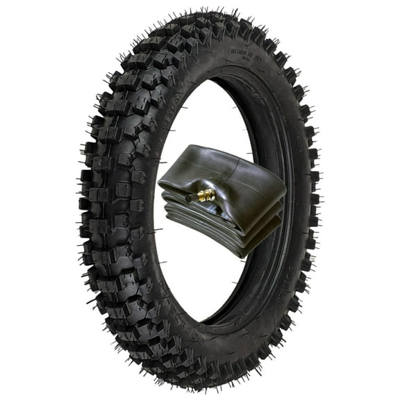 90/100-14 Rear Tire with 3.00-14 Inner Tube - for Off-Road 125cc-150cc, Tao Tao, Apollo, Rfzx18, CRF80R Pit Dirt Bike