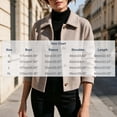 thumbnail image 3 of Trikvn Womens Short Wool Blend Jacket Lapel Collar Button up Cropped Coat Long Sleeve Casual Fleece Outerwear for Fall Winter Daily Business Casual, 3 of 6