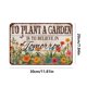 thumbnail image 5 of Chapa Metal Vintage para Plantar Un Jardín Pintura Hierro Rectangular 30x20cm, 5 of 9