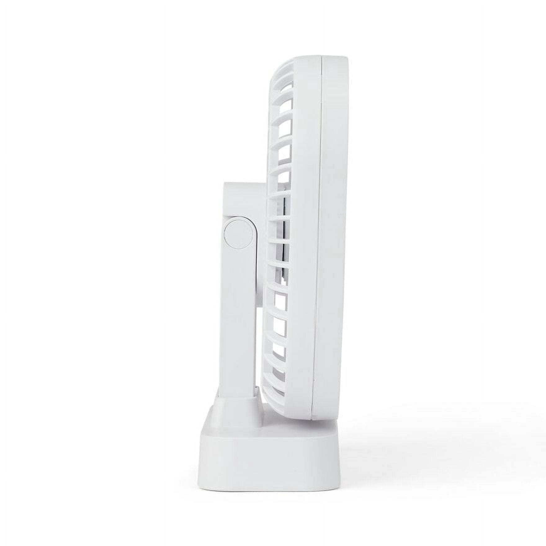Medline Fan, Portable, 3-Speed, 5 Inches, Battery, White