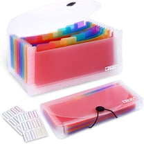 13-Pockets Expanding Accordion File Folder, 2 pack