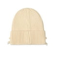 thumbnail image 5 of MeMoi Ribbed "All-Over Bows" Rayon-Blend Cuffed Beanie - Girls - Female, M, Black, 5 of 6