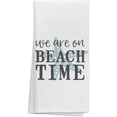 thumbnail image 6 of We are On Beach Time Highly Absorbent Beach Towels Kitchen Towels Dishcloth,Inspirational Quote Summer Beach Starfish Hand Towels Tea Towels for Bathroom Kitchen Decor(Color-2), 6 of 11