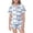Blue, variant on Weebloom Toddler Girls Summer Pajamas Cute Bow Printed Pajamas Short Sleeved Button Tops Shorts Home Pajamas Set Sleepwear Nightwear Pjs Loungewear Red 2-3 Years