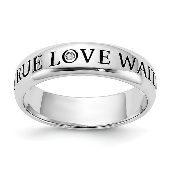 Sterling Silver Diamond Ring