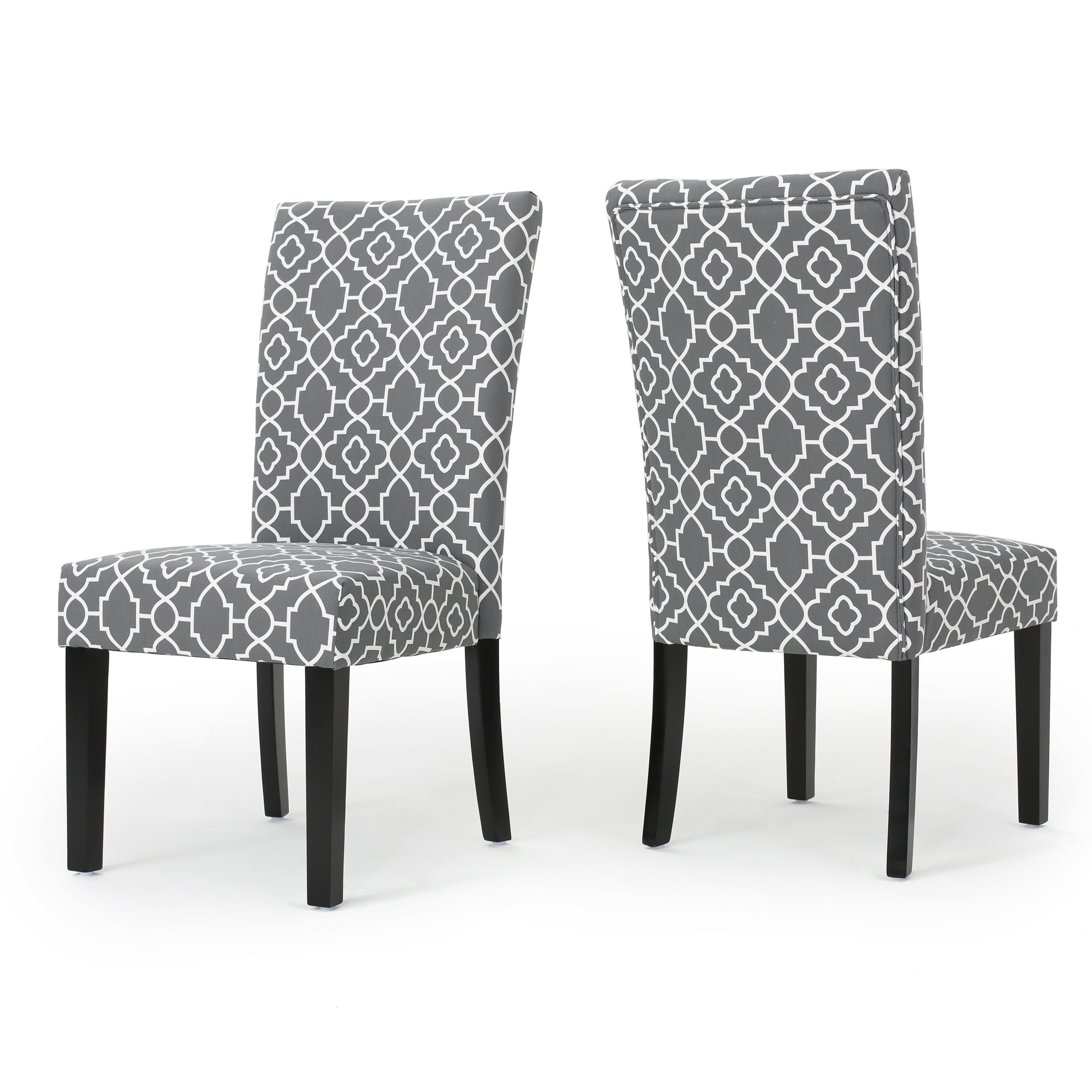 Jericho Fabric Dining Chair, Set of 2, Grey - Walmart.com - Walmart.com