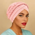 thumbnail image 2 of Solid Color Headband Scarf With Two Detachable Milk Silk Braids For Women Hair Accessories, 2 of 4