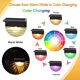 thumbnail image 3 of Juego de 6 luces solares para patio, luces solares LED impermeables para exteriores para patios, escaleras, patios, caminos de jardín, escalones y cercas, 10 lúmenes, luz blanca cálida/cambiante, 3 of 5