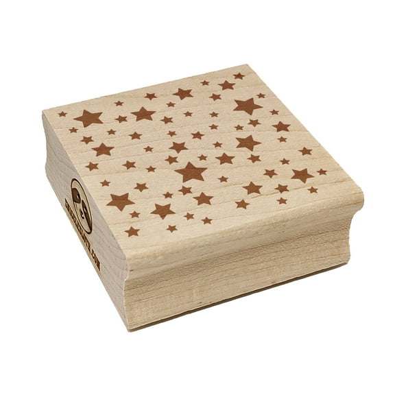 Cluster of Stars Square Rubber Stamp Stamping Scrapbooking Crafting - Small 1.25in