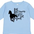 thumbnail image 4 of Inktastic Live Like Someone Left the Gate Open Horse Silhouette Boys or Girls Long Sleeve Toddler T-Shirt, 4 of 5