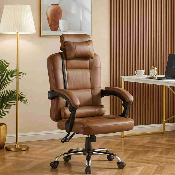 Silla de oficina vinipiel X Pross sin reposapies cafe 6.49 pulg XP-SODVBK