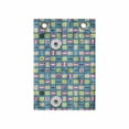 thumbnail image 1 of Dessert Hanging Pocket Organizer, Continuing Print of Colorful Donuts with Sprinkles Tasty Comfort Food, Printed Polyester Storage Bag with Pockets, 14" x 20", Teal and Multicolor, 1 of 2