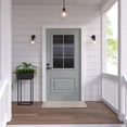 thumbnail image 2 of Millennium Lighting  Basin 1 Light Outdoor Wall Sconce with Clear Glass Shades Powder Coat Brown, 2 of 5