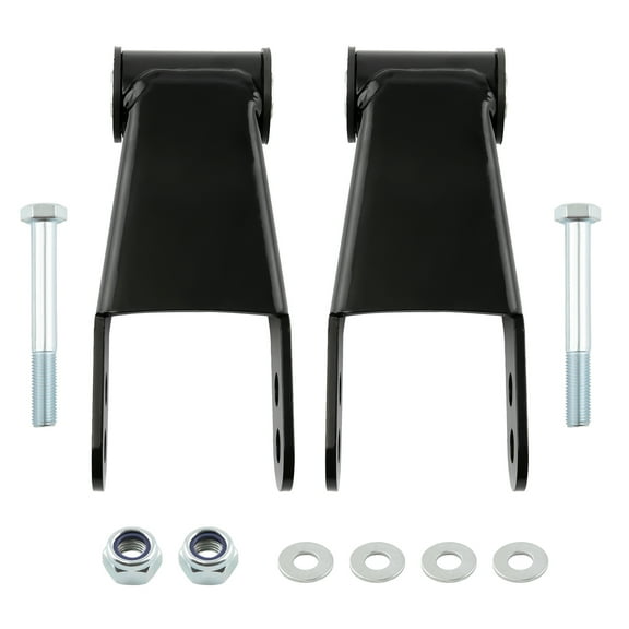 maXpeedingrods 1"-2" Drop Shackles Leveling Lowering Kit For Ford F150 F-150 2WD 1987-1996