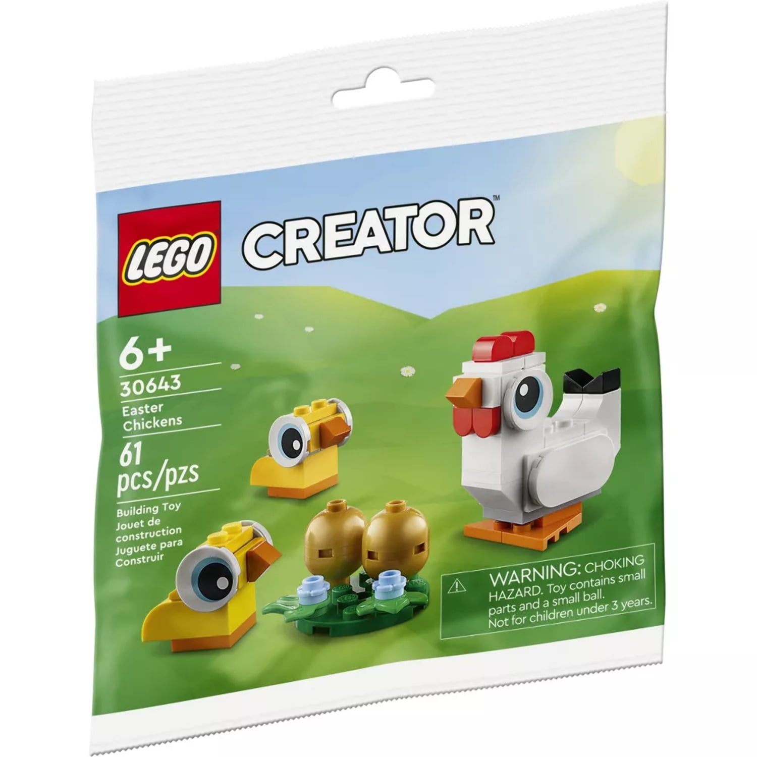 LEGO Creator Easter Bunny Building Toy with Colorful Eggs 30668 Walmart