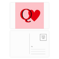thumbnail image 1 of Love Queen Heart Q Poker Postcard Set Birthday Mailing Thanks Greeting Card, 1 of 3