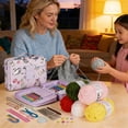 thumbnail image 4 of Kuroiy Crochet Kit for Beginners Adults – 59 Piece Crochet Starter Set with Yarn, Ergonomic Hooks, Lace Needles, Storage Case for Easy Crocheting Projects, 4 of 5