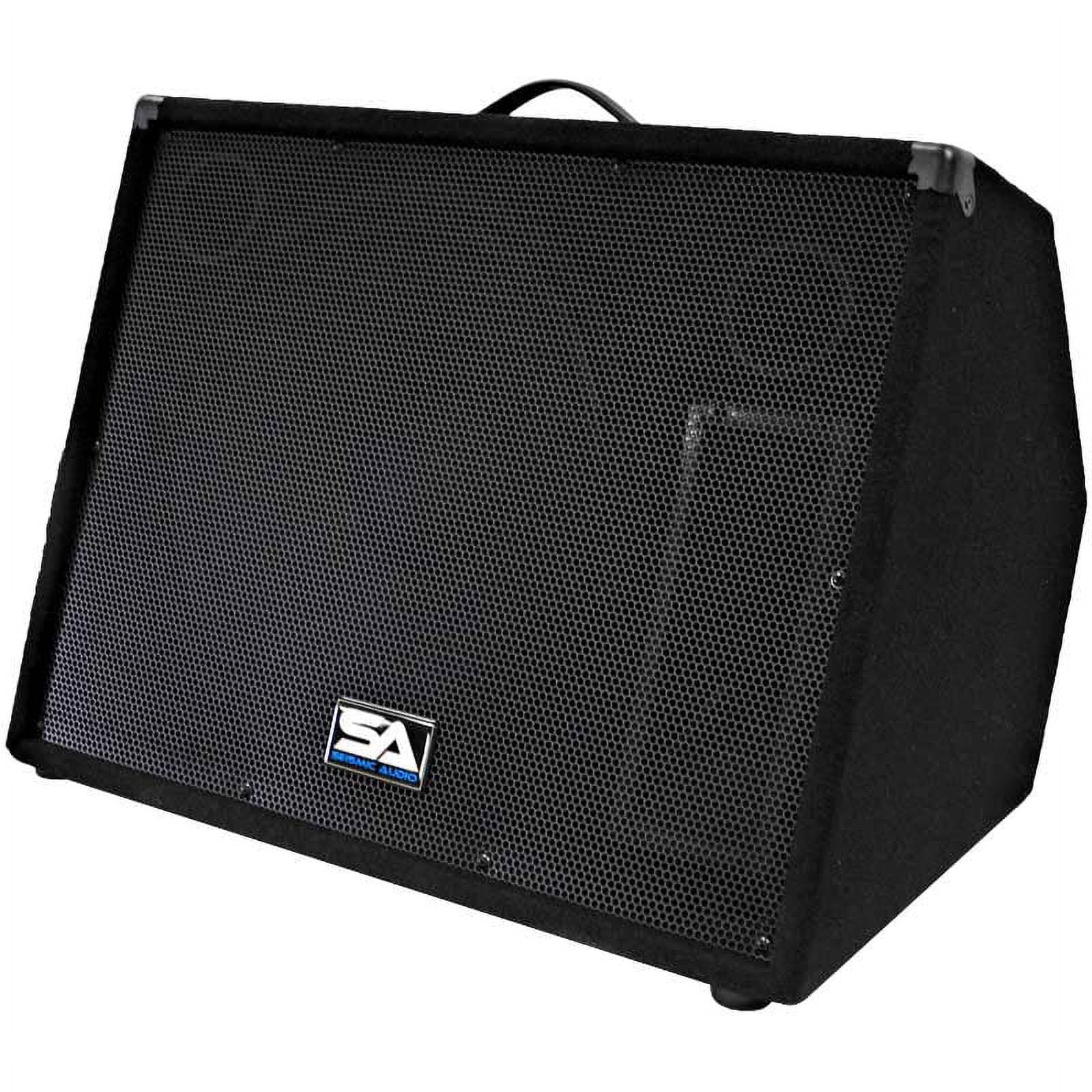 Seismic Audio PAIR 15" Floor Monitors Stage/Studio PRO PA/DJ Speakers - SA-15M.3