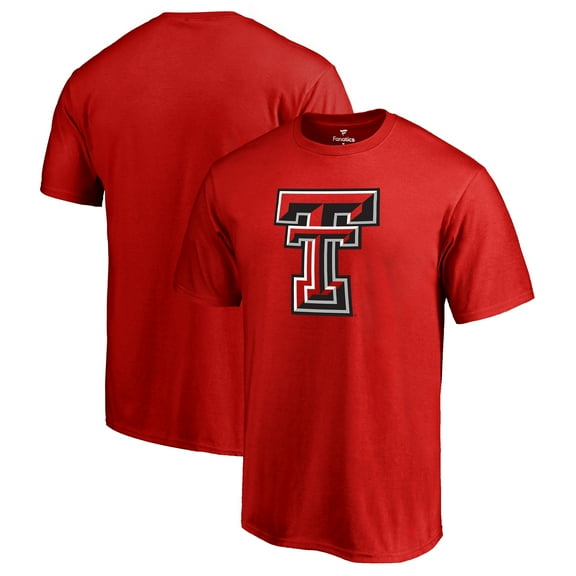 Men's Red Texas Tech Red Raiders Primary Logo T-Shirt