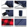 thumbnail image 3 of RedSwing Cotton Flannel Sleeping Bag, Cold Weather Envelope Style for Adults, 2 lb Fill, Camping and Backpacking, 3 of 8