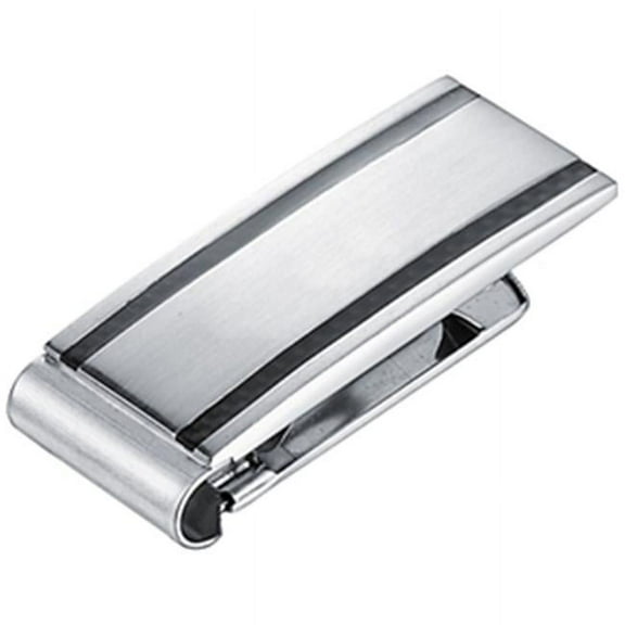 Visol VMC724 Javier Brushed Gunmetal Stainless Steel Engravable Money Clip