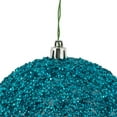 thumbnail image 2 of Vickerman N185732D Boule Perlée Bleu Bébé 4.75 Po. avec Perçage 6 par Sac, 2 of 3