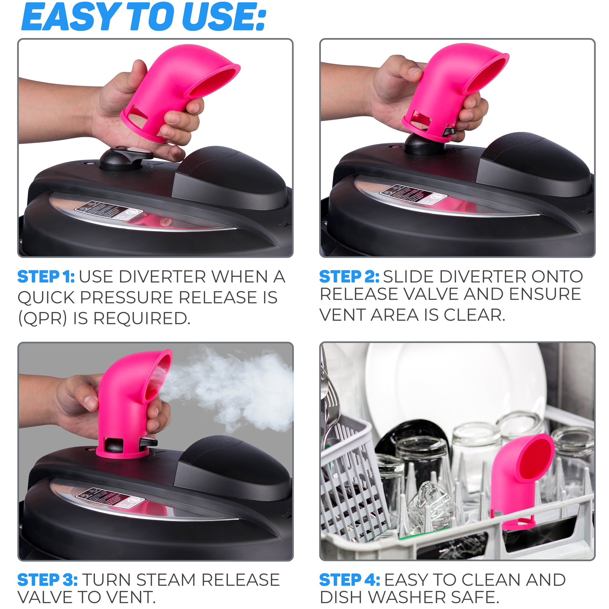 Original Steam Release Accessory, Fire-Breathing Dragon, Steam Diverter for  Pot Pressure Cooker, Does Not Fit Lux Model, Fun Way to Redirect Steam on