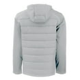 thumbnail image 3 of Men's-Cutter & Buck  Gray Sporting Kansas City Evoke Hybrid Eco Softshell Recycled Full Zip Hooded Jacket, 3 of 3