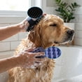 thumbnail image 6 of 4PCS Self Cleaning Slicker Brush, Pet Grooming Rake, Bath Brush & Massage Brush for Short/Long Haired Dogs, Cats & Horses, Pet Grooming Deshedding Tools - Pet Supplies (Green Black), 6 of 8
