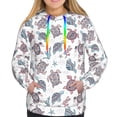thumbnail image 3 of KLL Tribal Style Turtle for Womens Pullover Hoodie with Pocket Hooded Long Sleeve Shirts Sweatshirt for Women-Large, 3 of 7